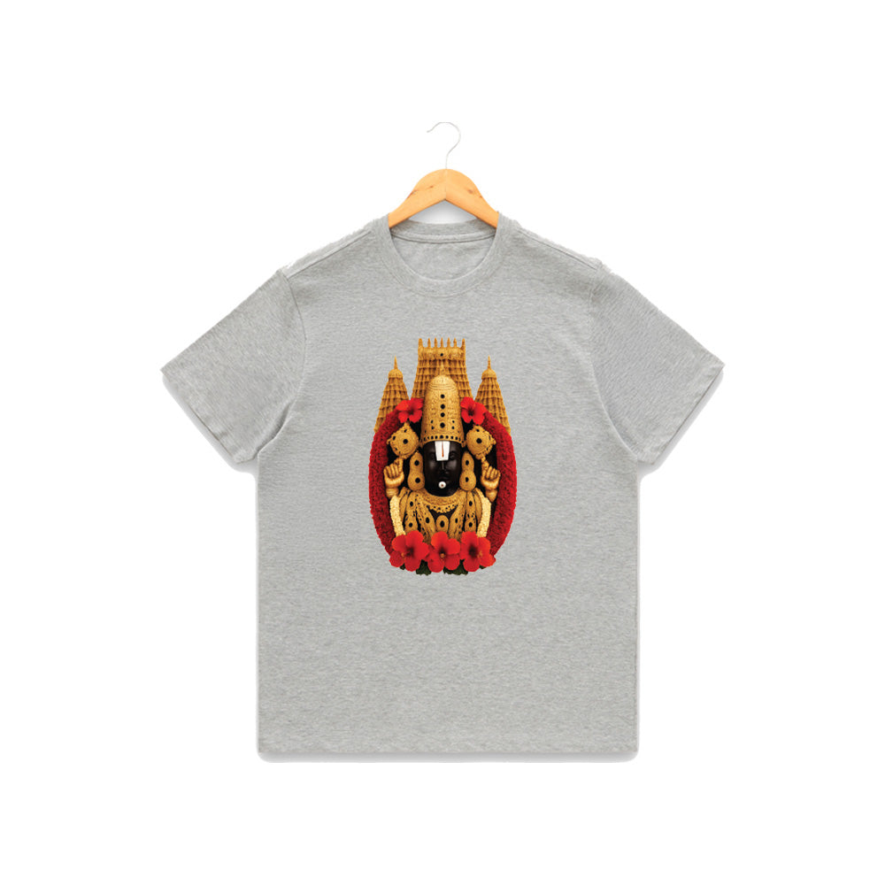 Women’s Graphic Print Round Neck T-Shirt-Thirupathi Balaji (170 GSM single jersey)