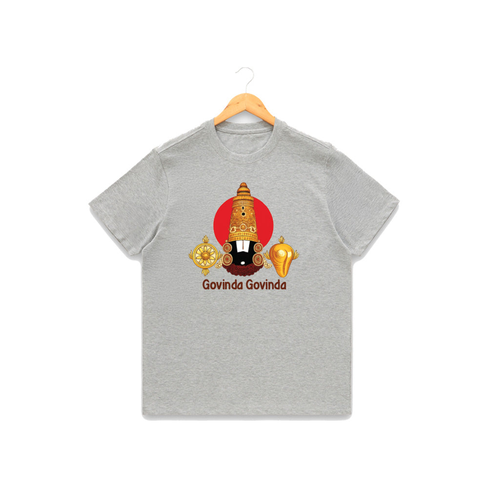 Women’s Graphic Print Round Neck T-Shirt-Thirupathi Balaji (170 GSM single jersey)