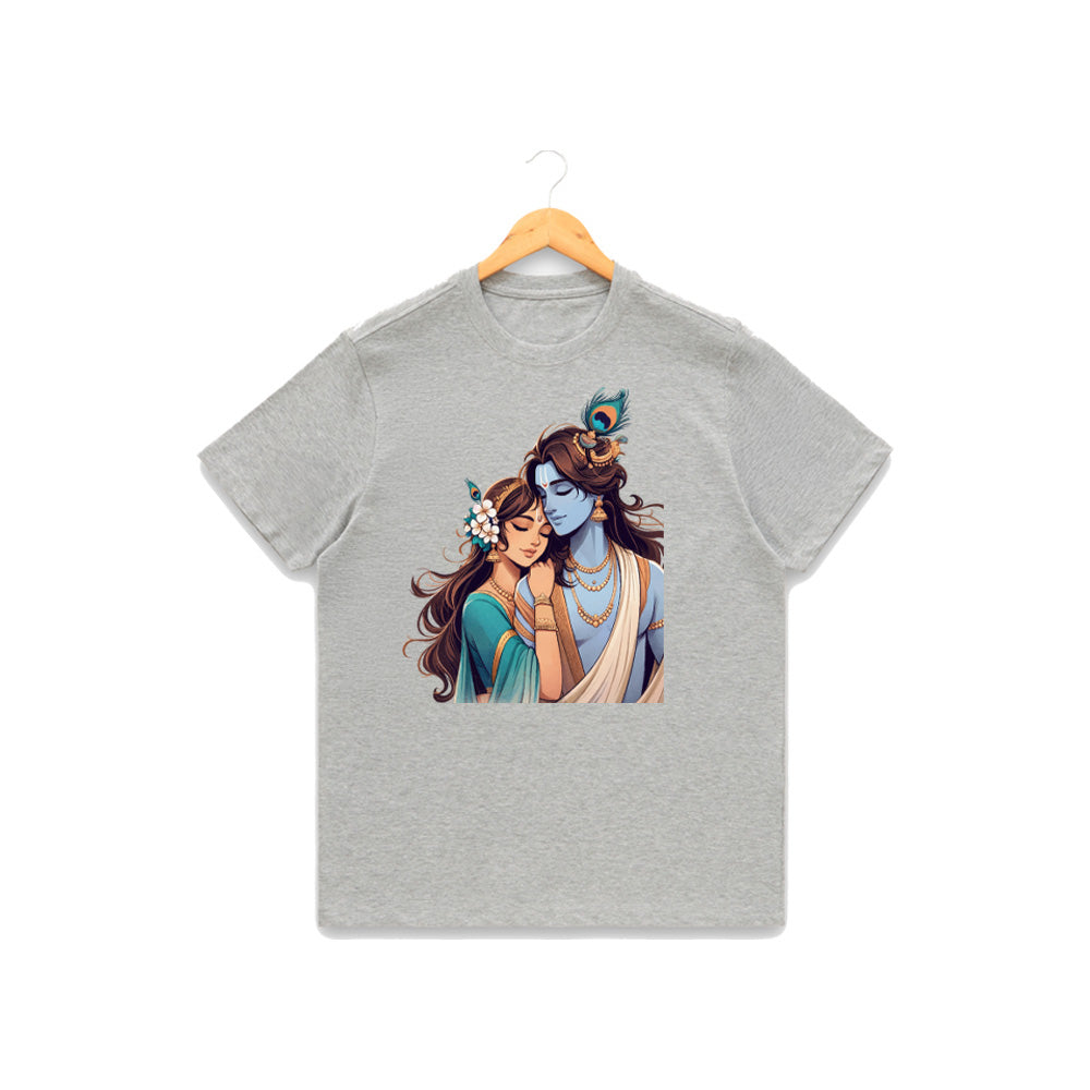 Women’s Graphic Print Round Neck T-Shirt- Krishna (170 GSM single jersey