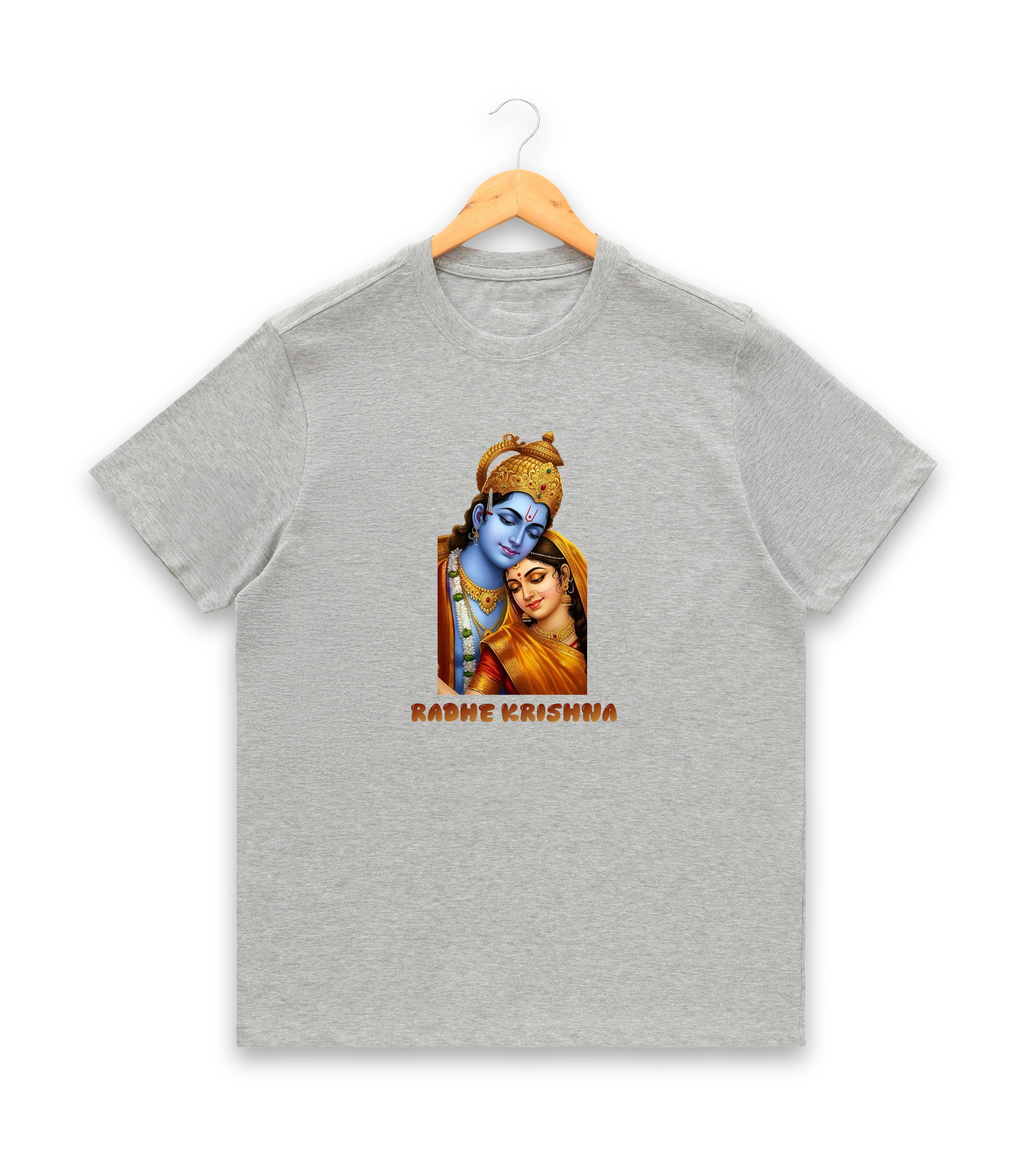 Women’s Graphic Print Round Neck T-Shirt- Krishna (170 GSM single jersey)