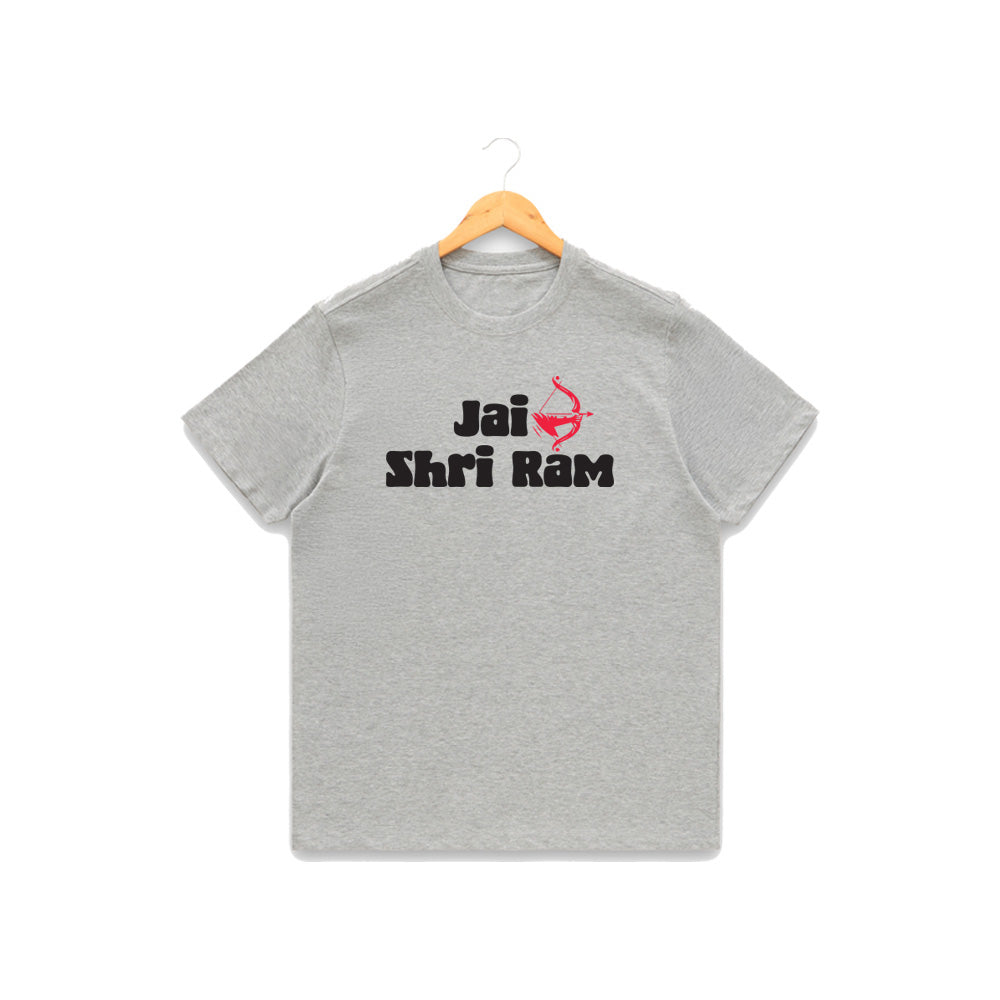 Women’s Graphic Print Round Neck T-Shirt- Jai Shree Ram (170 GSM single jersey)