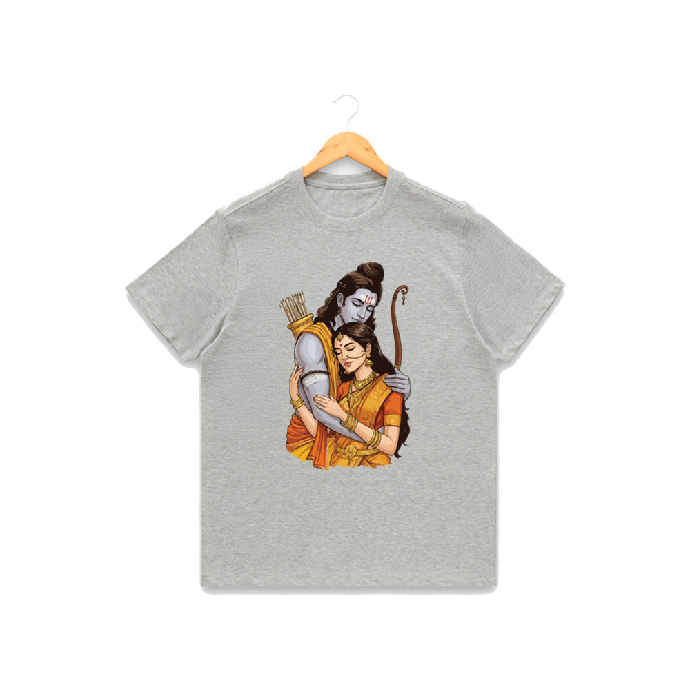 Men’s Graphic Print Round Neck T-Shirt- Jai Shree Ram (170 GSM single jersey)
