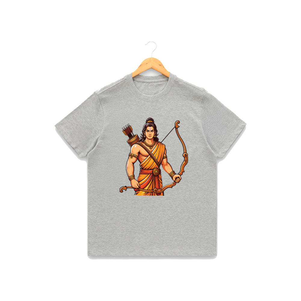 Men’s Graphic Print Round Neck T-Shirt- Jai Shree Ram (170 GSM single jersey)