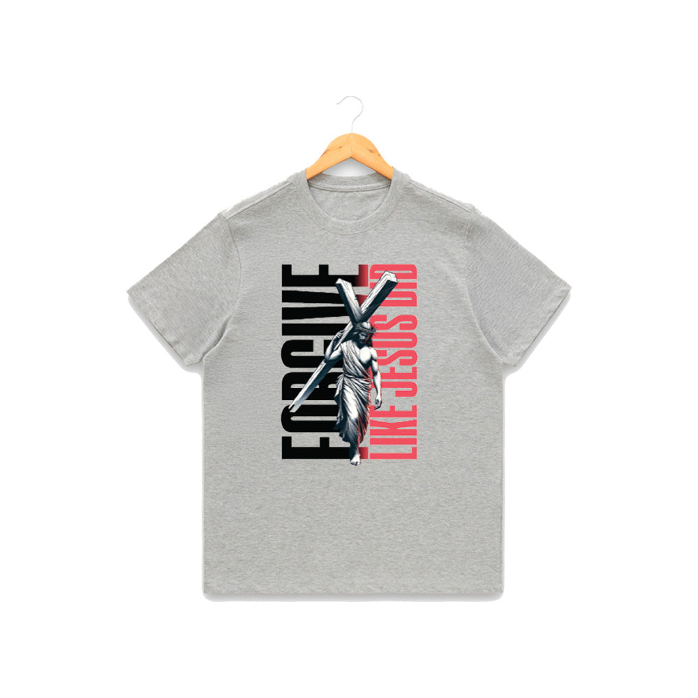 Women’s Graphic Print Round Neck T-Shirt-Jesus(170 GSM single jersey)