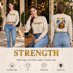 Women’s Crop top full Sleeve - 270 GSM