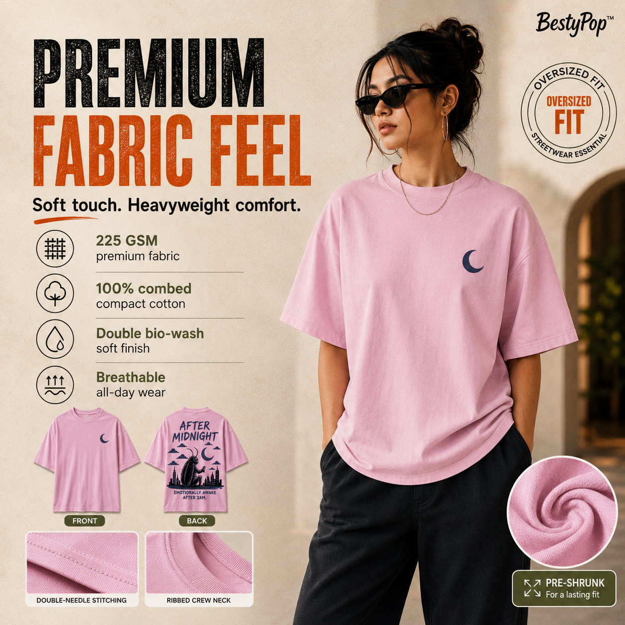 Women’s Oversized T-Shirt - After Midnight