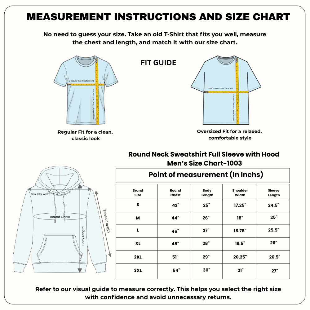 Men Hoodie Sweatshirt full sleeve – Customize