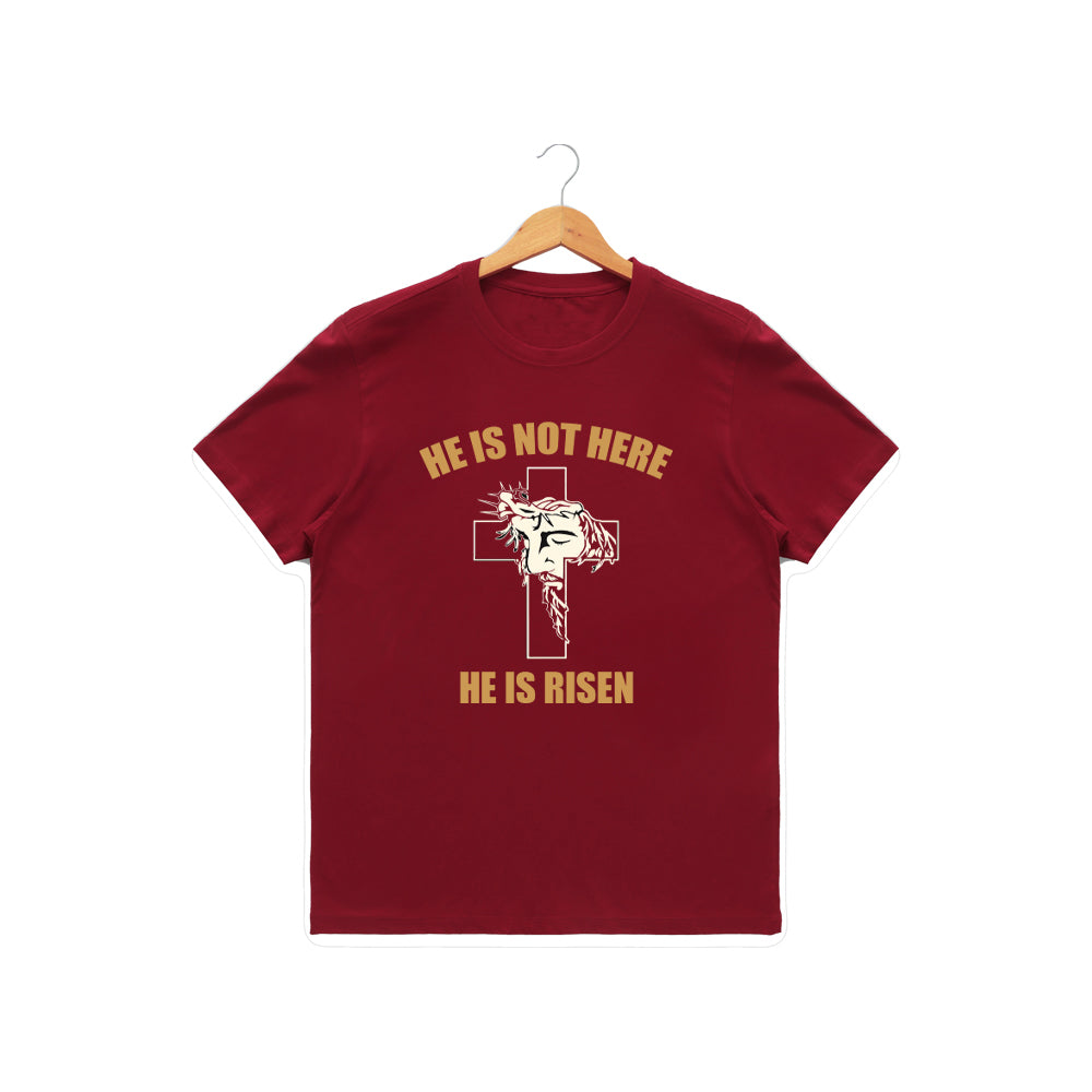 Women’s Graphic Print Round Neck T-Shirt-Jesus(170 GSM single jersey)