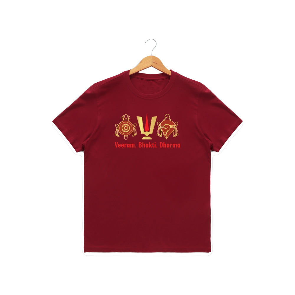 Women’s Graphic Print Round Neck T-Shirt-Thirupathi Balaji (170 GSM single jersey)
