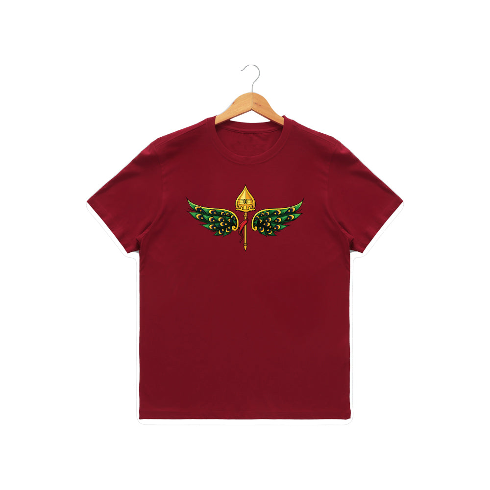 Men’s Graphic Print Round Neck T-Shirt- Murugan (170 GSM single jersey)