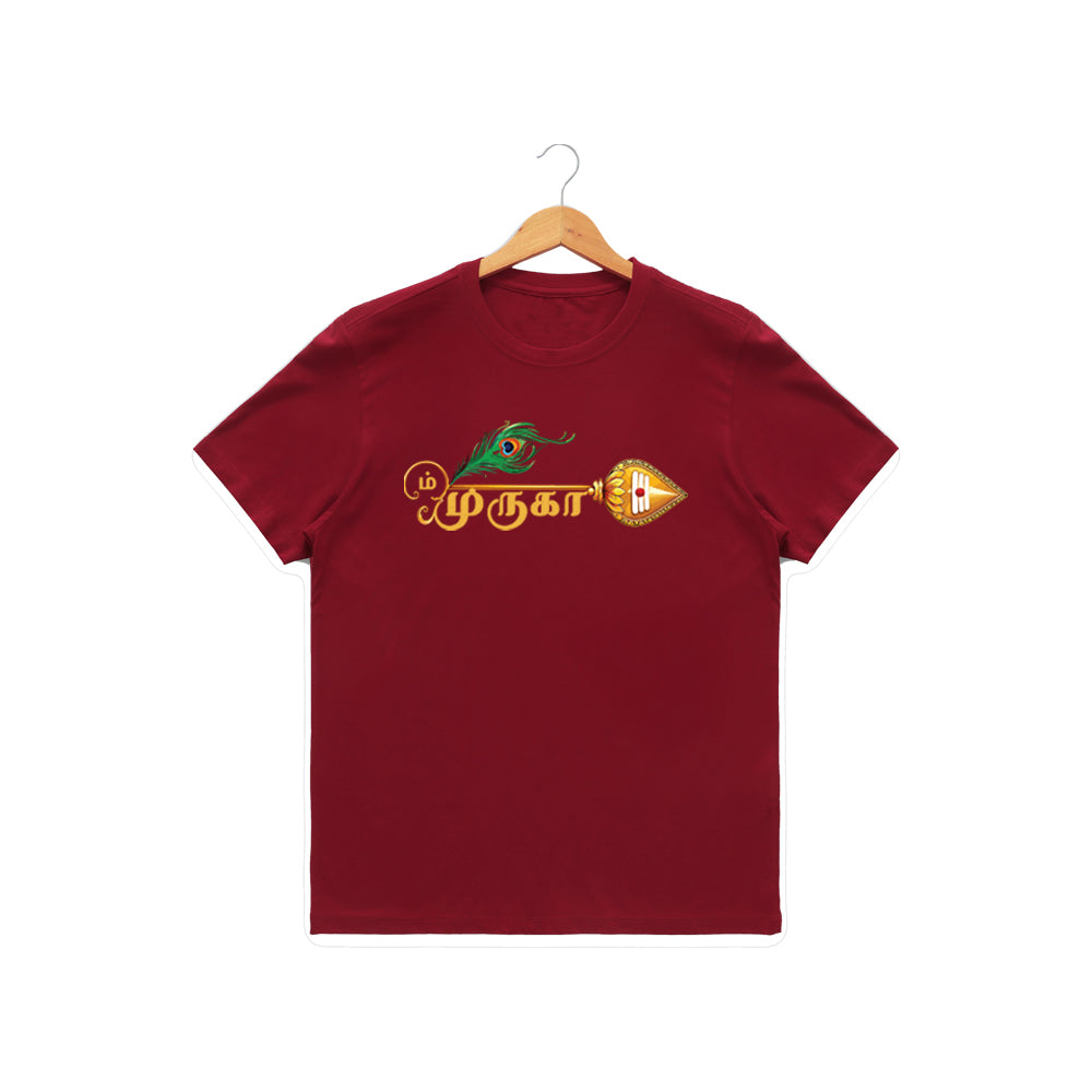 Women’s Graphic Print Round Neck T-Shirt- Murugan (170 GSM single jersey)