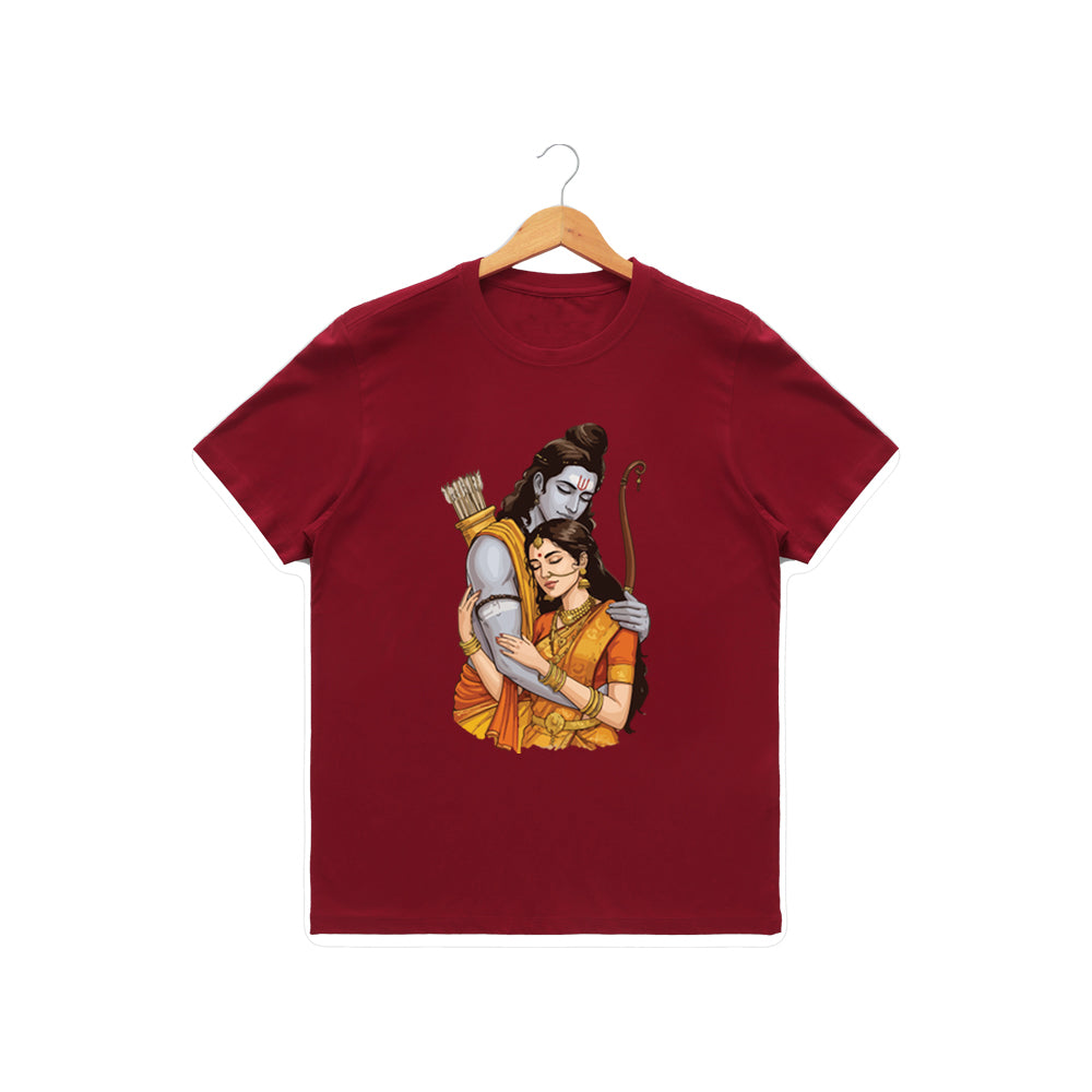 Men’s Graphic Print Round Neck T-Shirt- Jai Shree Ram (170 GSM single jersey)
