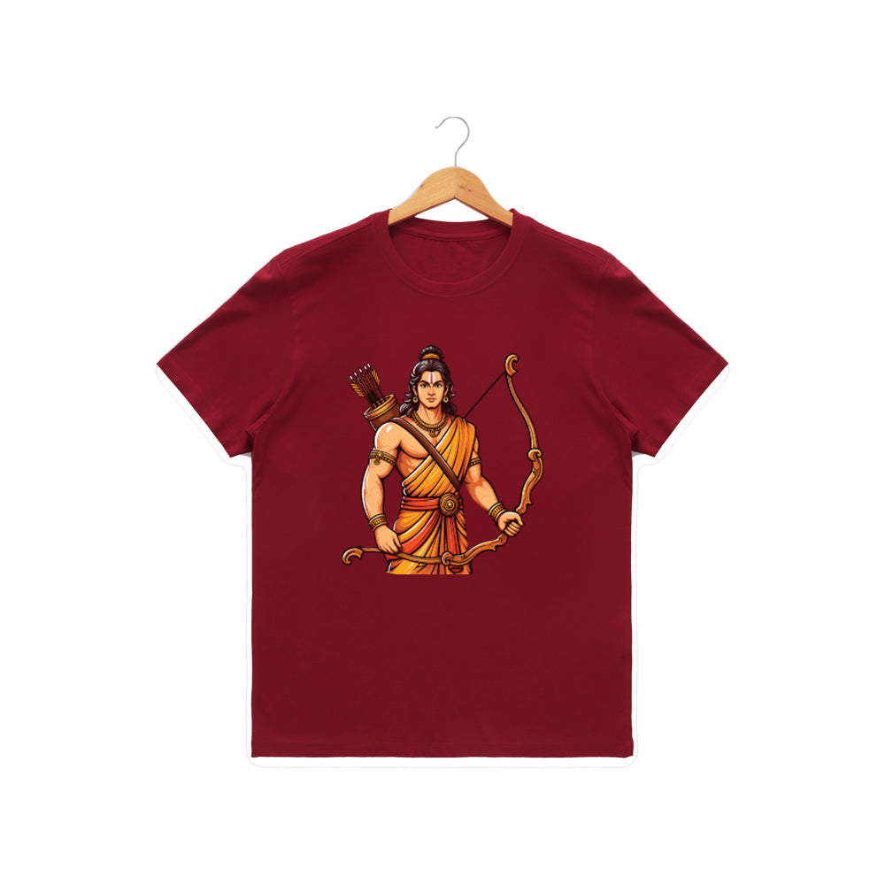 Men’s Graphic Print Round Neck T-Shirt- Jai Shree Ram (170 GSM single jersey)