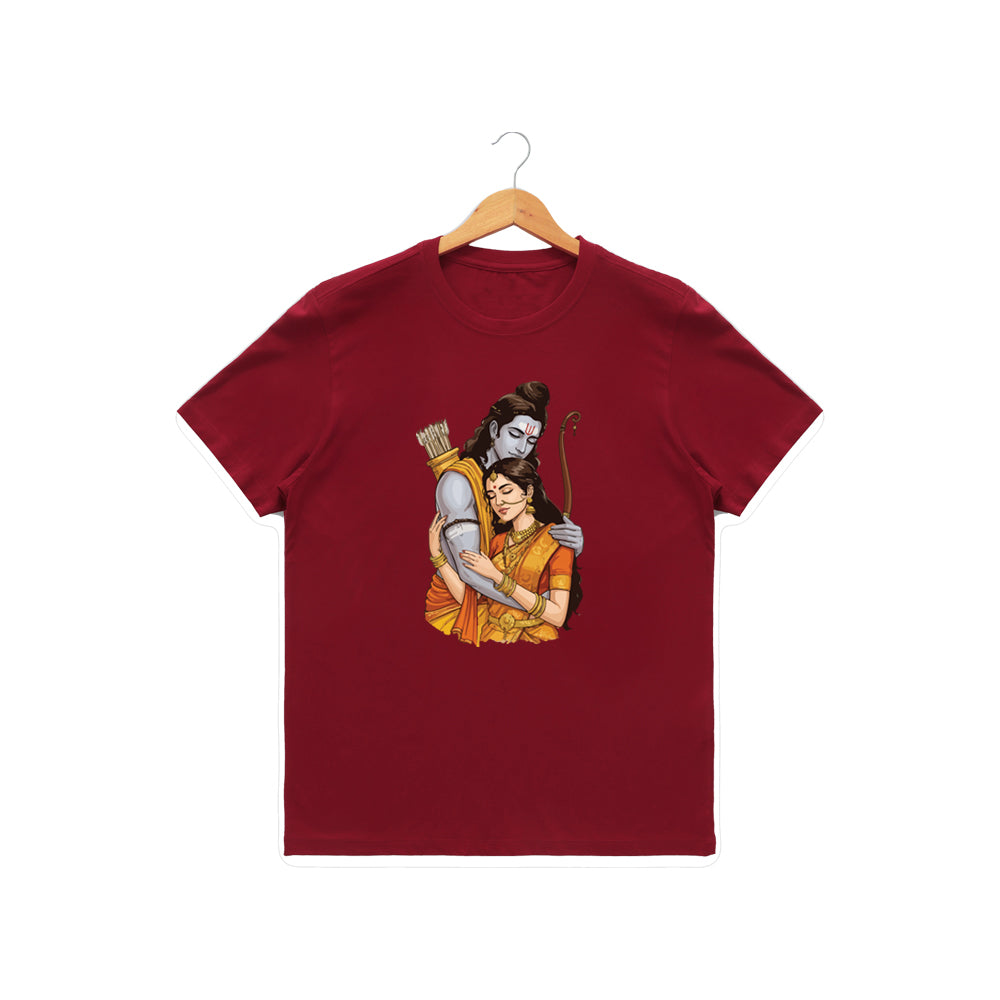 Women’s Graphic Print Round Neck T-Shirt- Jai Shree Ram (170 GSM single jersey)