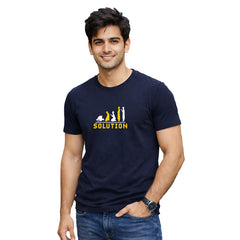 Men’s Graphic Print Round Neck T-Shirt- Allah (170 GSM single jersey)