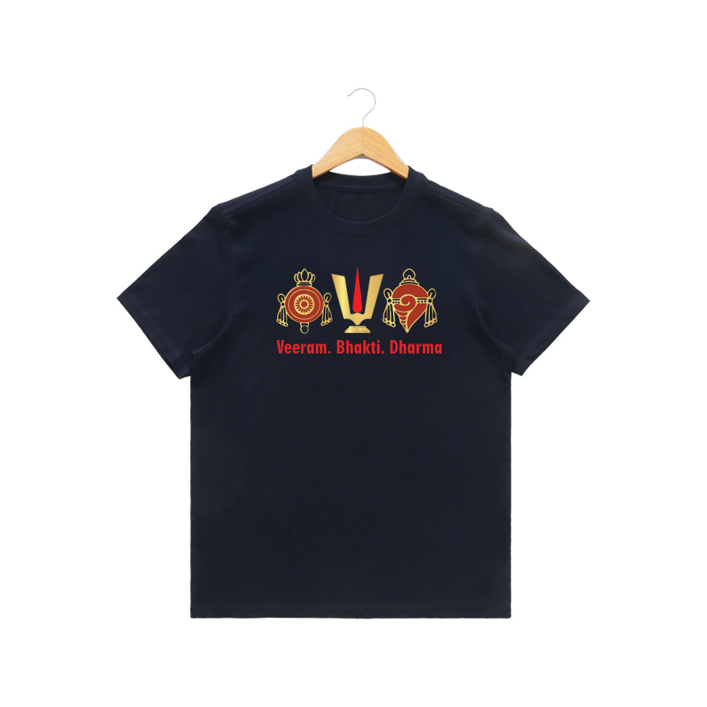 Women’s Graphic Print Round Neck T-Shirt-Thirupathi Balaji (170 GSM single jersey)