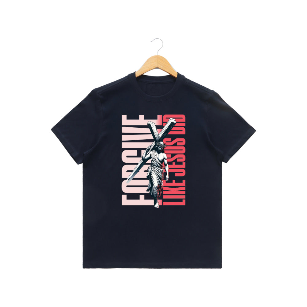 Women’s Graphic Print Round Neck T-Shirt-Jesus(170 GSM single jersey)