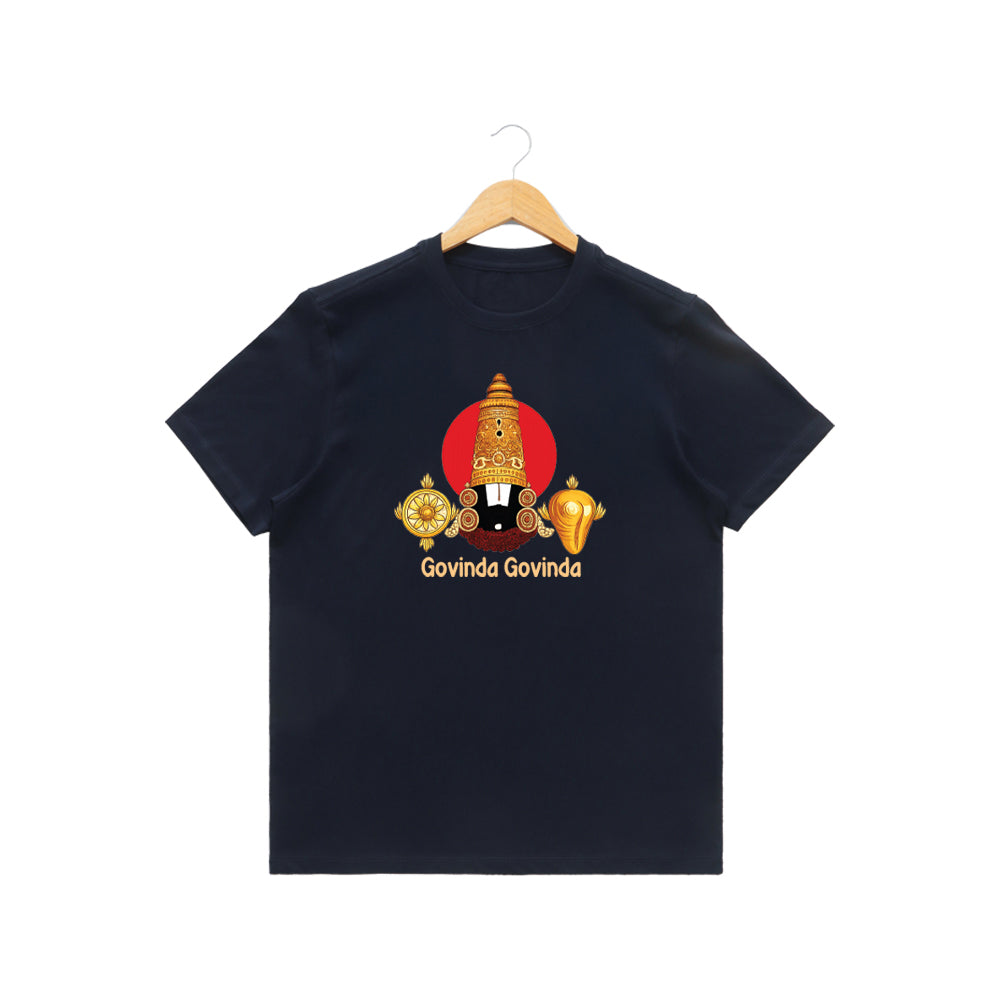 Women’s Graphic Print Round Neck T-Shirt-Thirupathi Balaji (170 GSM single jersey)