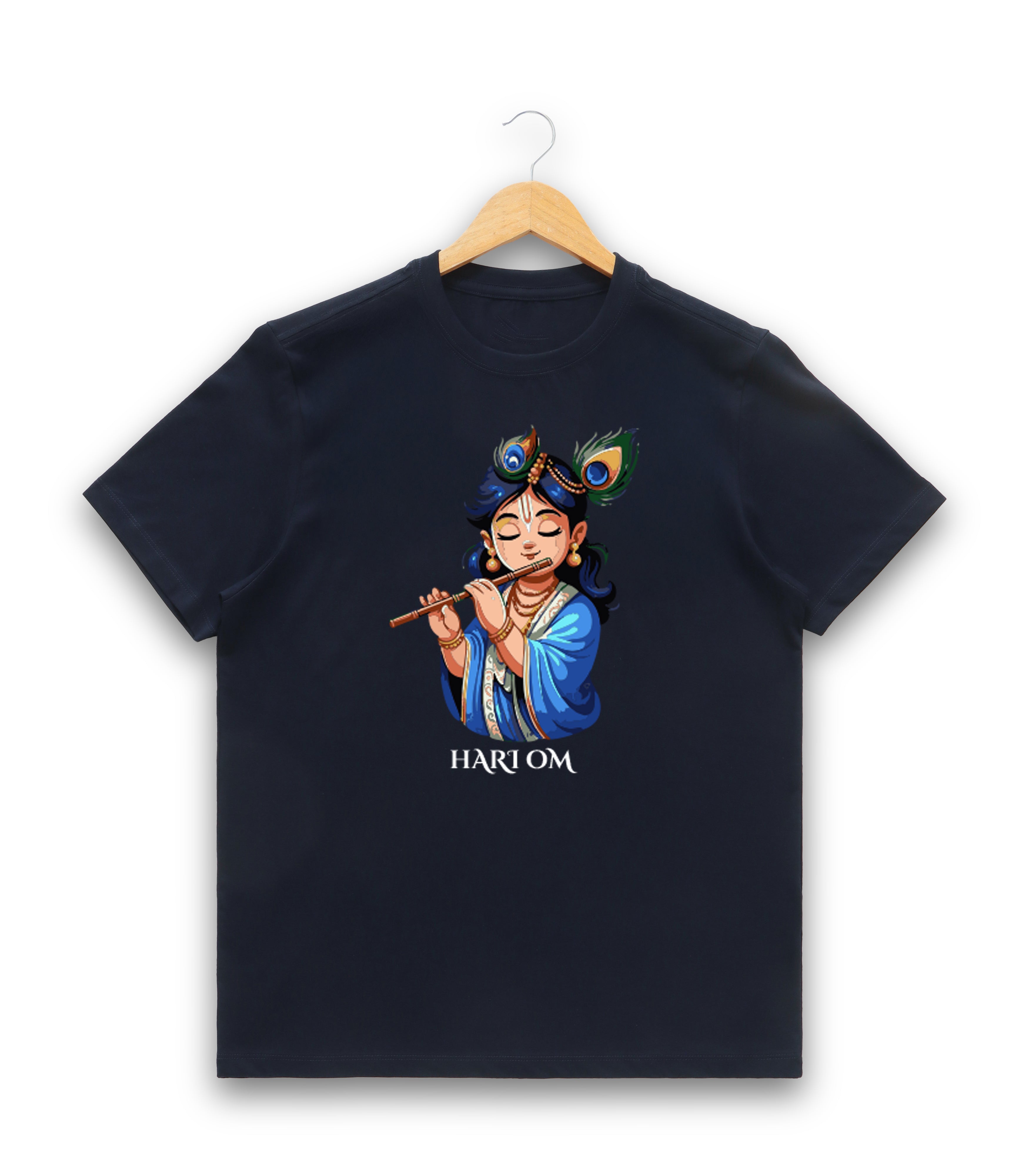 Women’s Graphic Print Round Neck T-Shirt- Krishna (170 GSM single jersey)