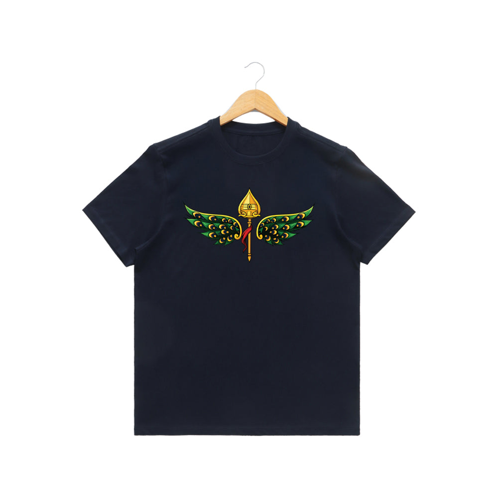 Women’s Graphic Print Round Neck T-Shirt- Murugan (170 GSM single jersey)