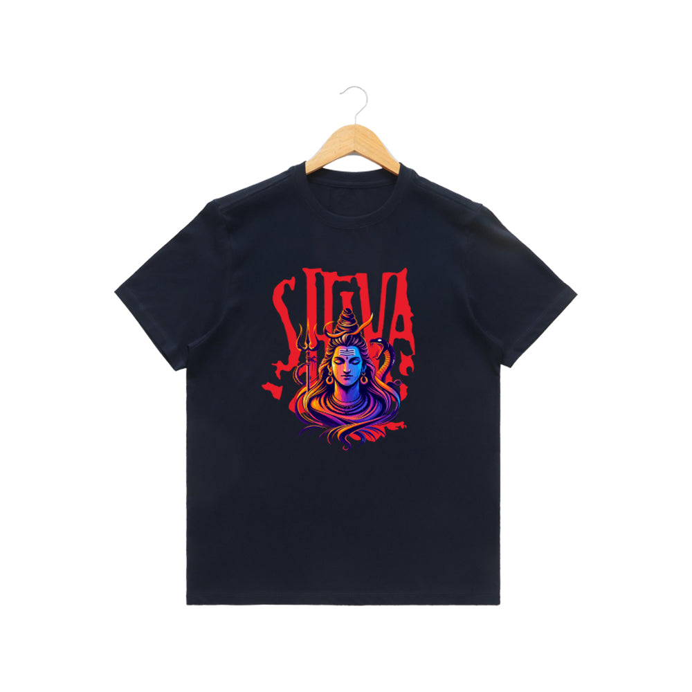 Men’s Graphic Print Round Neck T-Shirt- Shivan (170 GSM single jersey)