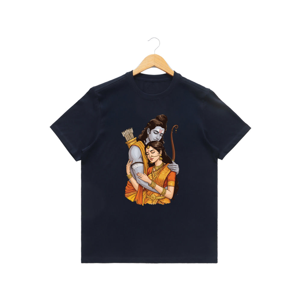 Men’s Graphic Print Round Neck T-Shirt- Jai Shree Ram (170 GSM single jersey)
