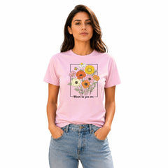 Women's Crew Neck t-shirt - Bloom as you are (170 GSM single jersey)