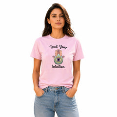 Women's Crew Neck t-shirt - Trust Your Intuition (170 GSM single jersey)