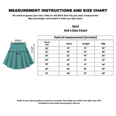 Demo Listing - Kid's Skirt - 200 GSM Mars fabric (100% Micro Polyester) - Style Code: 1040