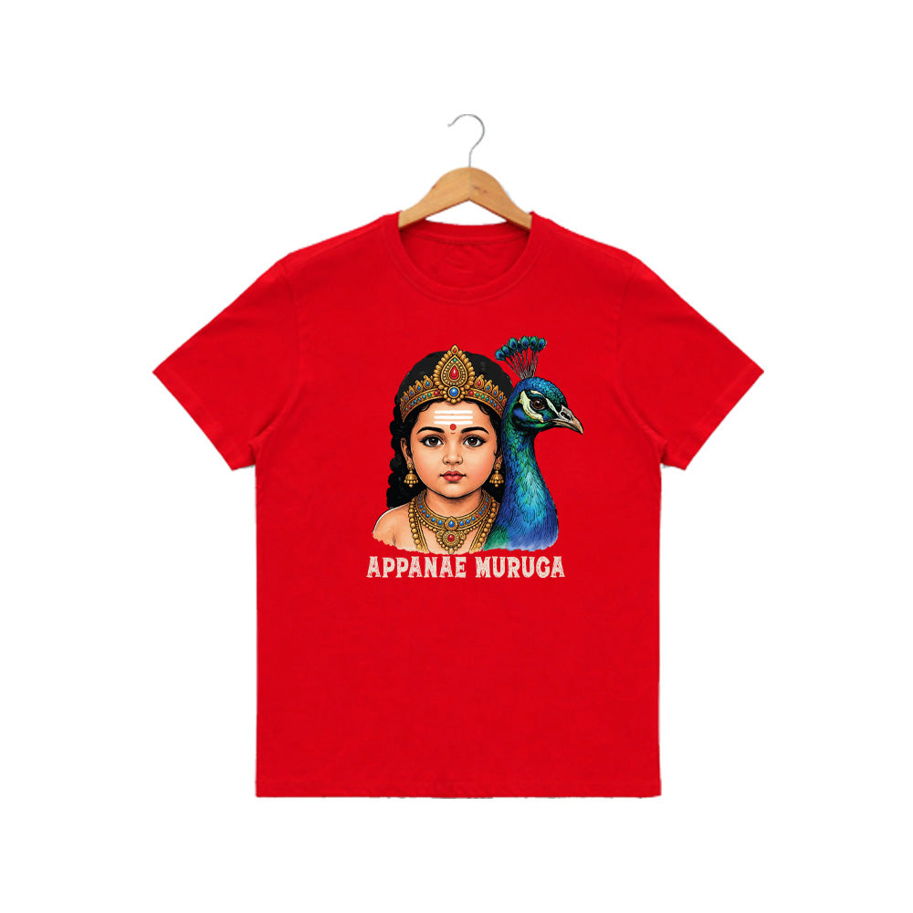 Women’s Graphic Print Round Neck T-Shirt- Murugan (170 GSM single jersey)