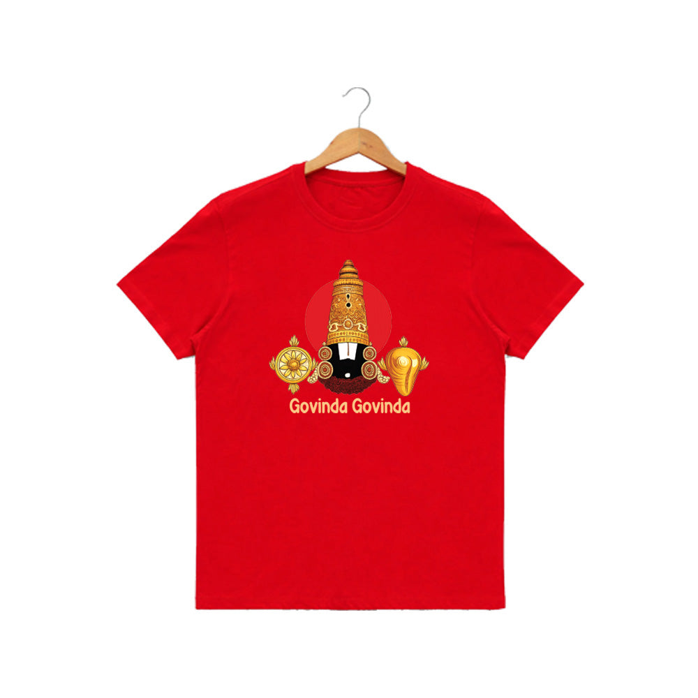 Women’s Graphic Print Round Neck T-Shirt-Thirupathi Balaji (170 GSM single jersey)