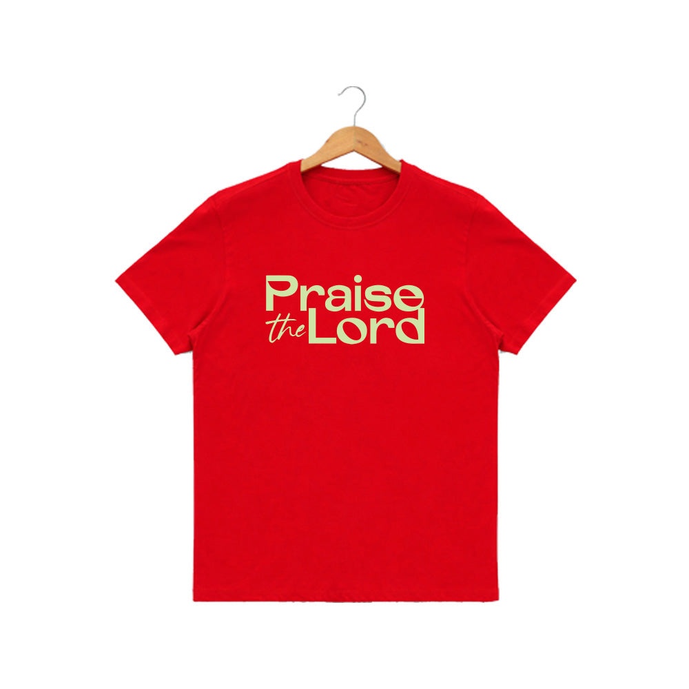 Women’s Graphic Print Round Neck T-Shirt-Jesus(170 GSM single jersey)