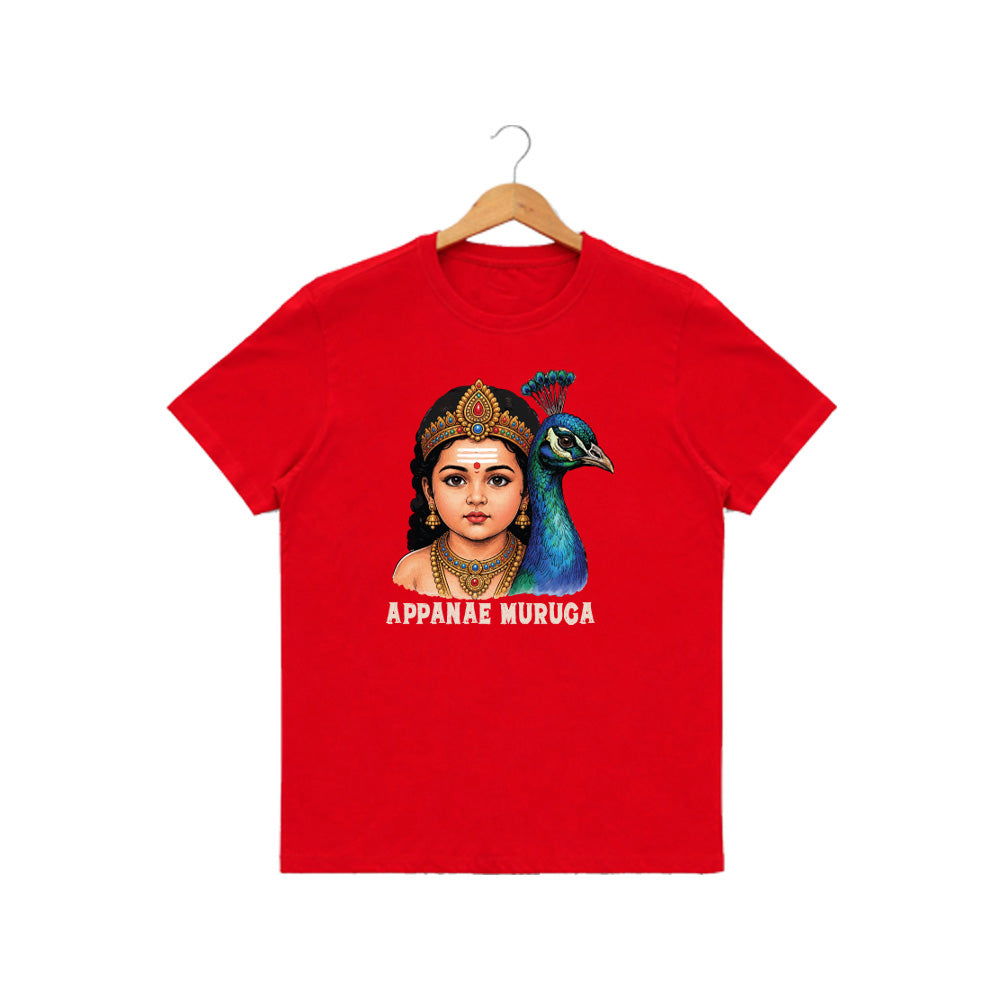 Men’s Graphic Print Round Neck T-Shirt- Murugan (170 GSM single jersey)