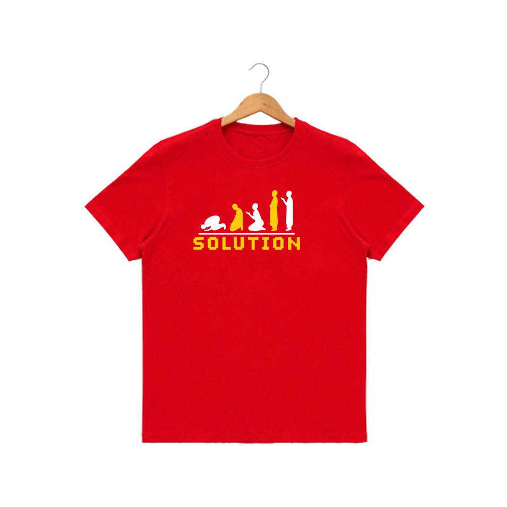 Men’s Graphic Print Round Neck T-Shirt- Allah (170 GSM single jersey)