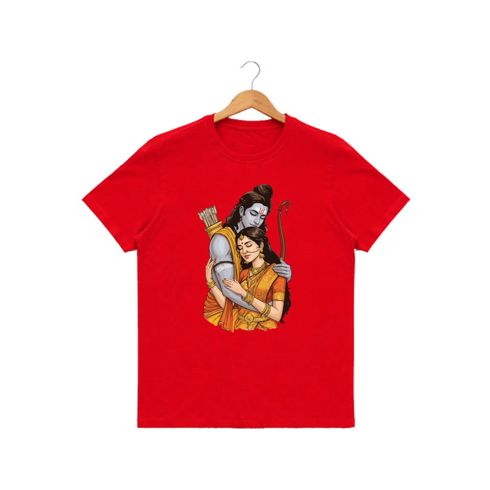 Men’s Graphic Print Round Neck T-Shirt- Jai Shree Ram (170 GSM single jersey)
