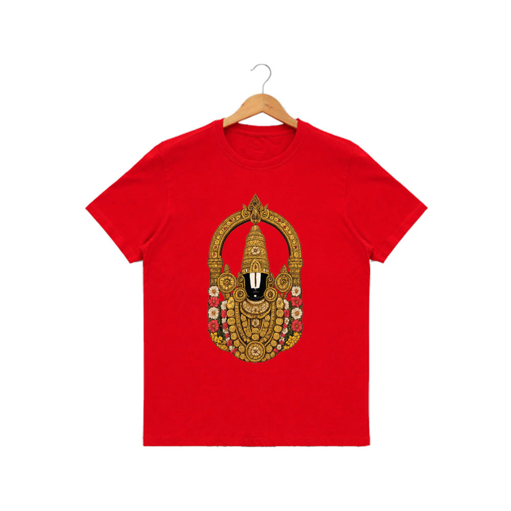 Women’s Graphic Print Round Neck T-Shirt-Thirupathi Balaji (170 GSM single jersey)