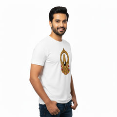 Men’s Graphic Print Round Neck T-Shirt-Tirupathi Balaji (170 GSM single jersey)