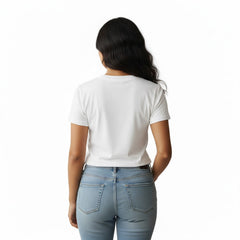 Women’s Graphic Print Round Neck T-Shirt- Jai Shree Ram (170 GSM single jersey)