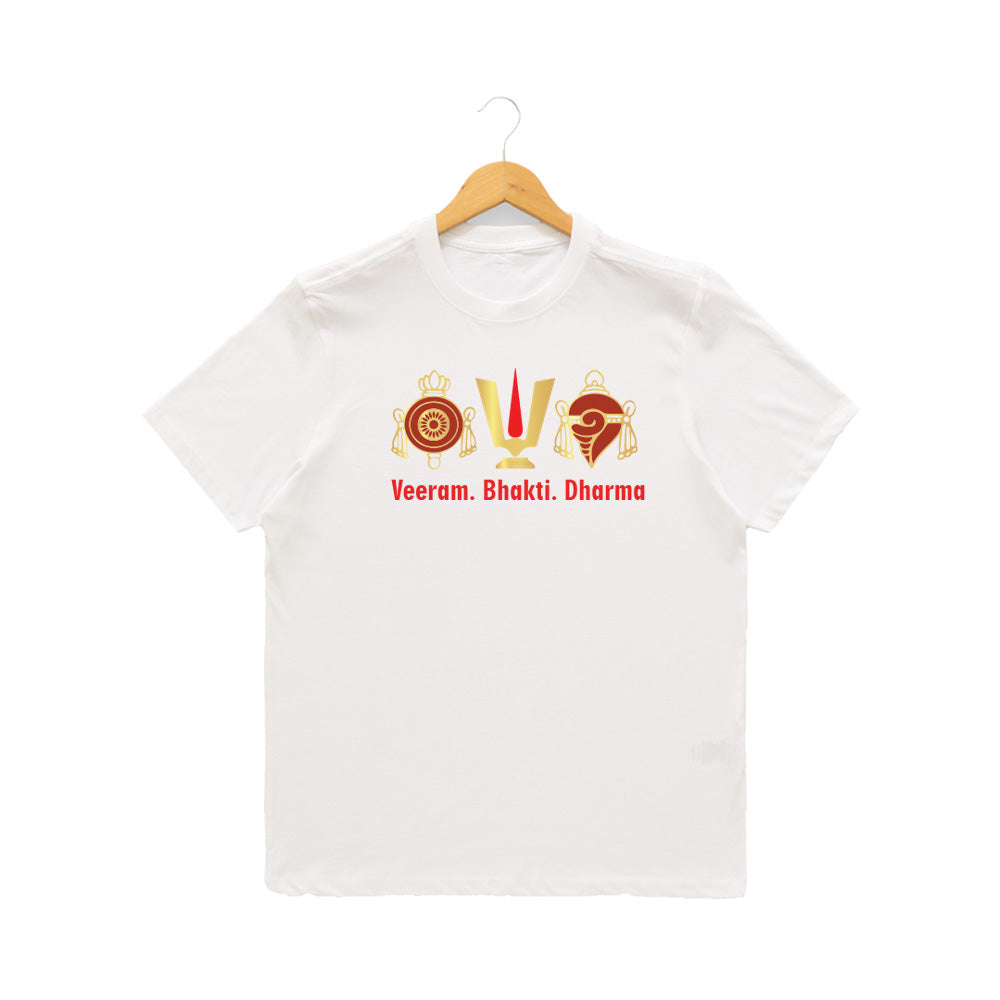 Men’s Graphic Print Round Neck T-Shirt-Tirupathi Balaji (170 GSM single jersey)