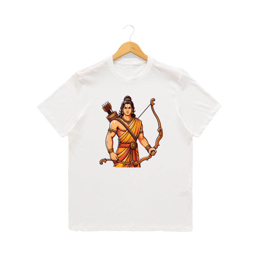 Men’s Graphic Print Round Neck T-Shirt- Jai Shree Ram (170 GSM single jersey)