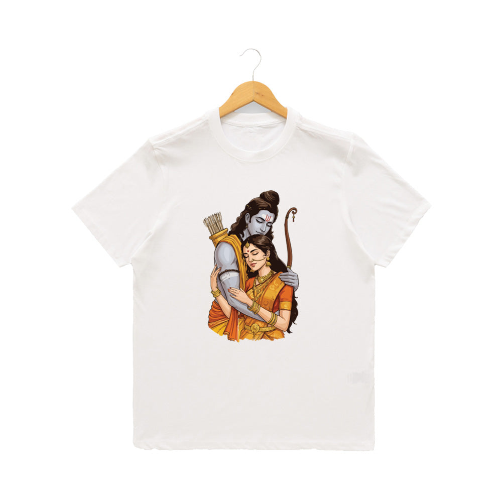 Men’s Graphic Print Round Neck T-Shirt- Jai Shree Ram (170 GSM single jersey)