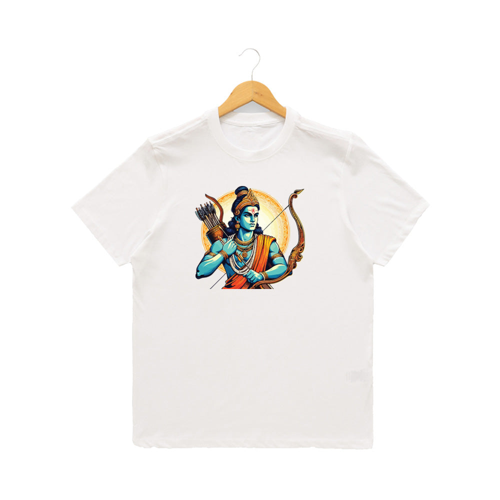 Men’s Graphic Print Round Neck T-Shirt- Jai Shree Ram (170 GSM single jersey)