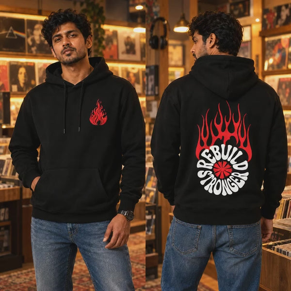 Product video – Rebuild Stronger hoodie