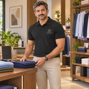 Men polo T-shirt – Customize — customization video