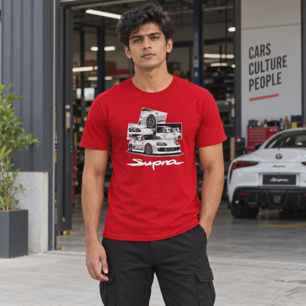 Men's Crew Neck t-shirt - Supra (170 GSM single jersey) - 3-second front print video