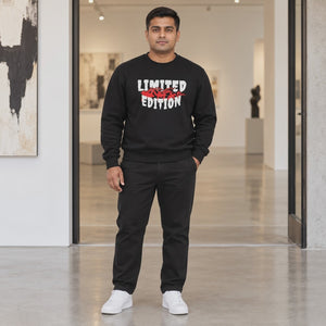 Men’s Graphic Print Round Neck Sweatshirt - 270 GSM - 3-second front print video